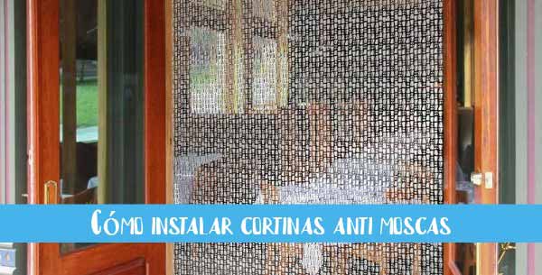 como instalar cortinas antimoscas