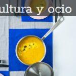 silver sauce pan with squash puree